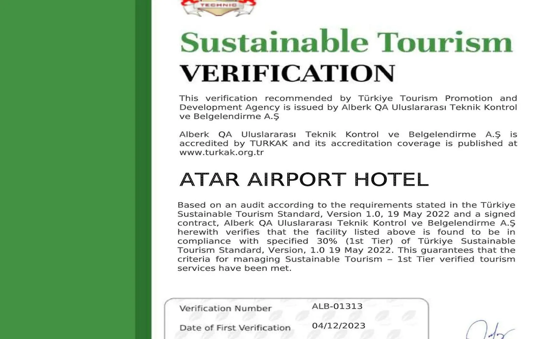 Atar Airport Hotel - Spa & Wellness Arnavutkoy
